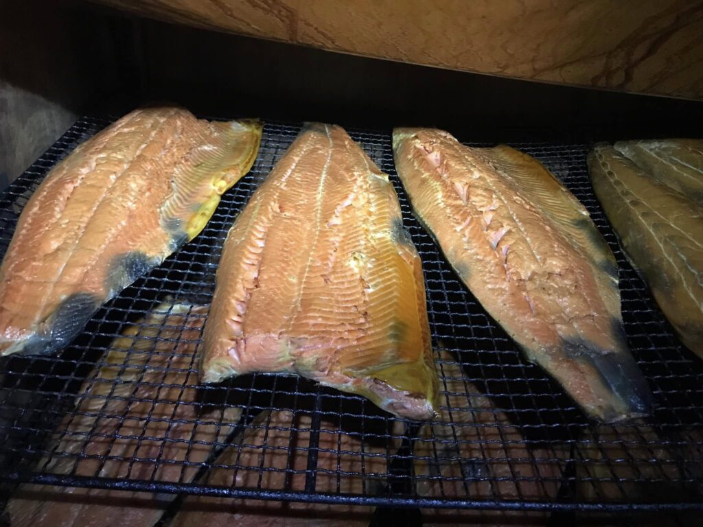 自家製 スモークサーモン 仕上がり